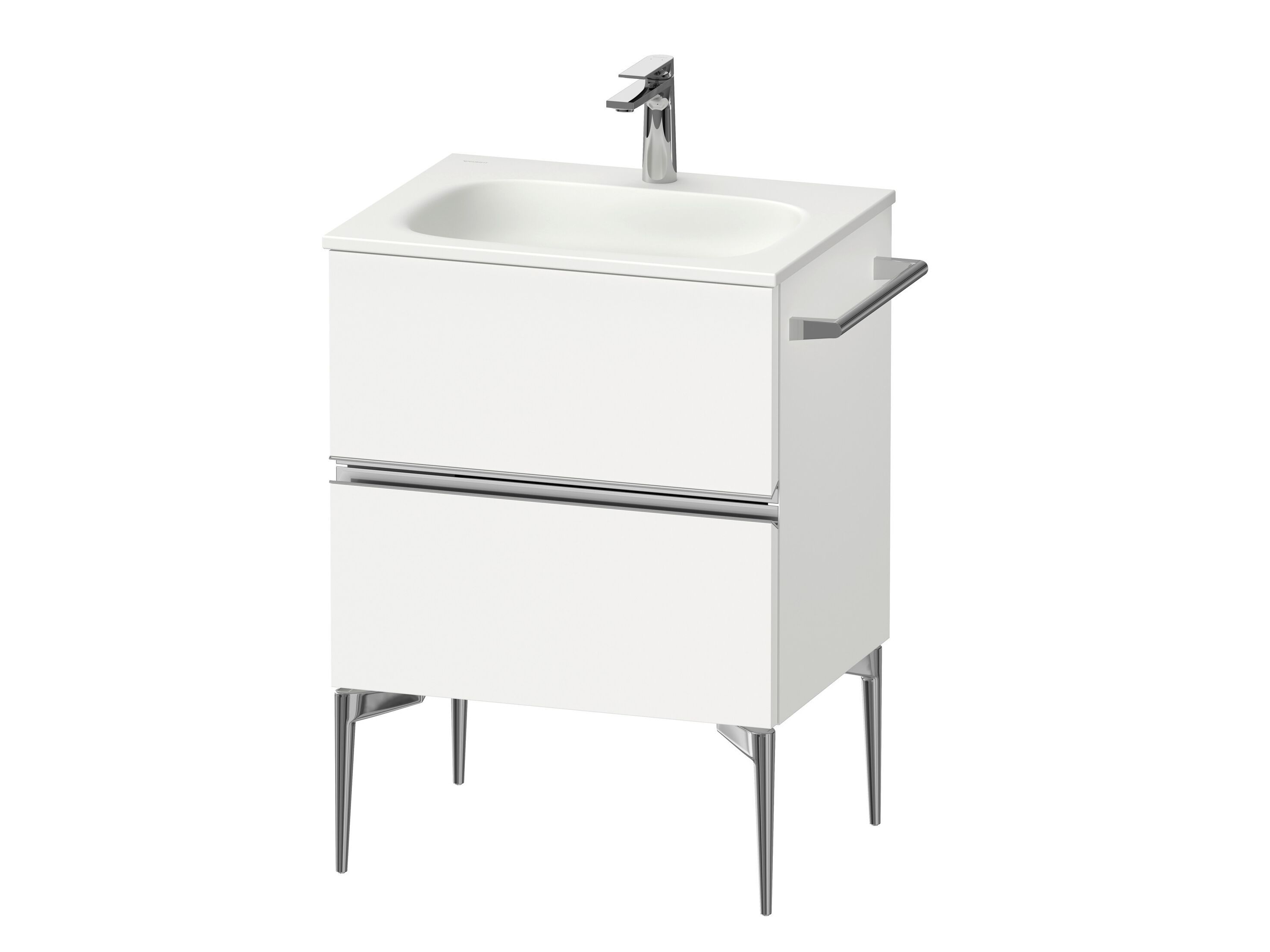 Деревянный напольный умывальник со встроенной раковиной Duravit Sivida ARCH-00066900