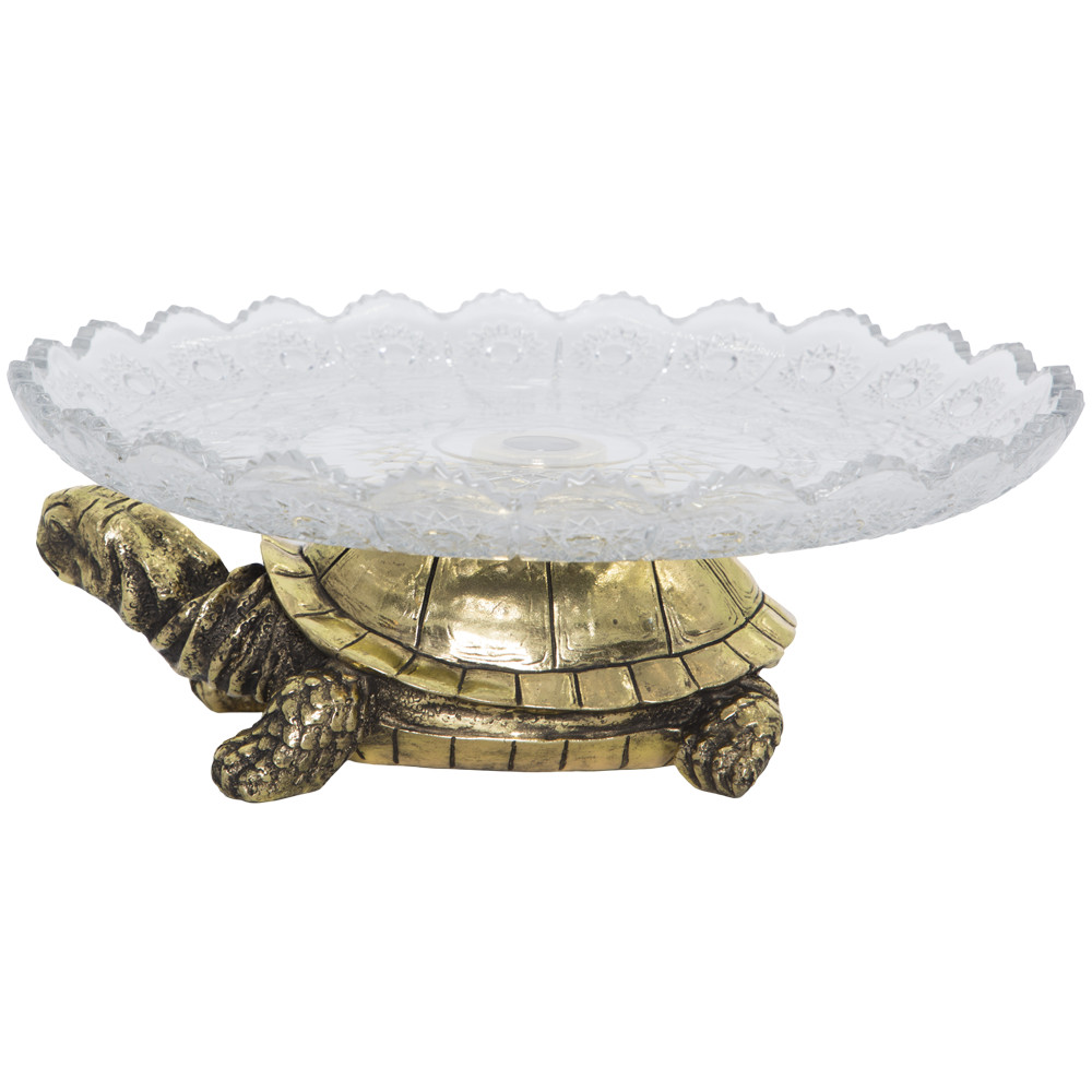 52096 Фруктовница-конфетница Черепаха - 7 Бронза BOGACHO 4627179657246 - Вид №1