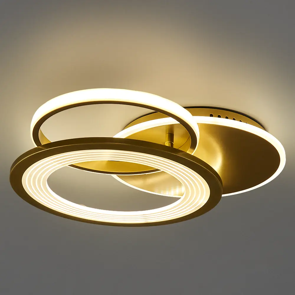 Люстра потолочная светодиодная Escada 10248/3LED с пультом, 21 м², регулируемый белый свет, цвет золотой STLM-2129815 - Вид №1