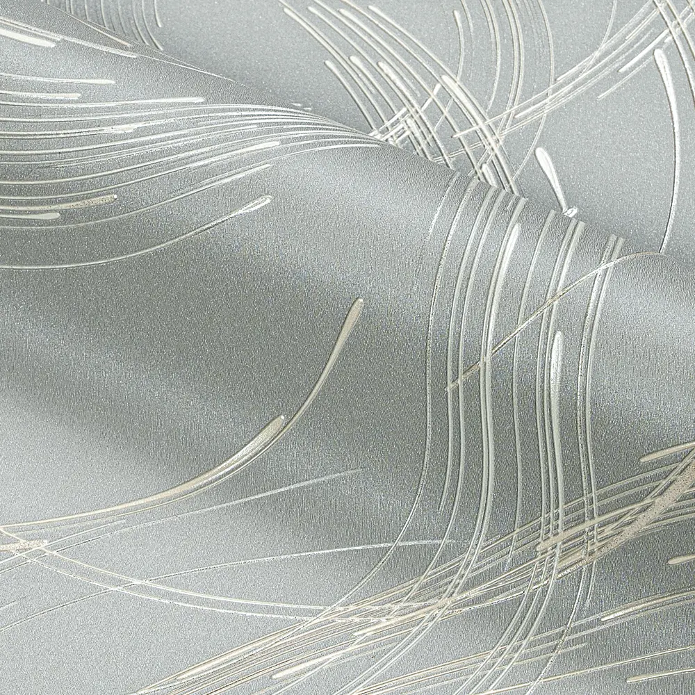 Флизелиновые обои Grandecolife Corso серые 1.06 м - современный стиль с абстрактным рисунком 89424224 STLM-1567418 - Вид №3