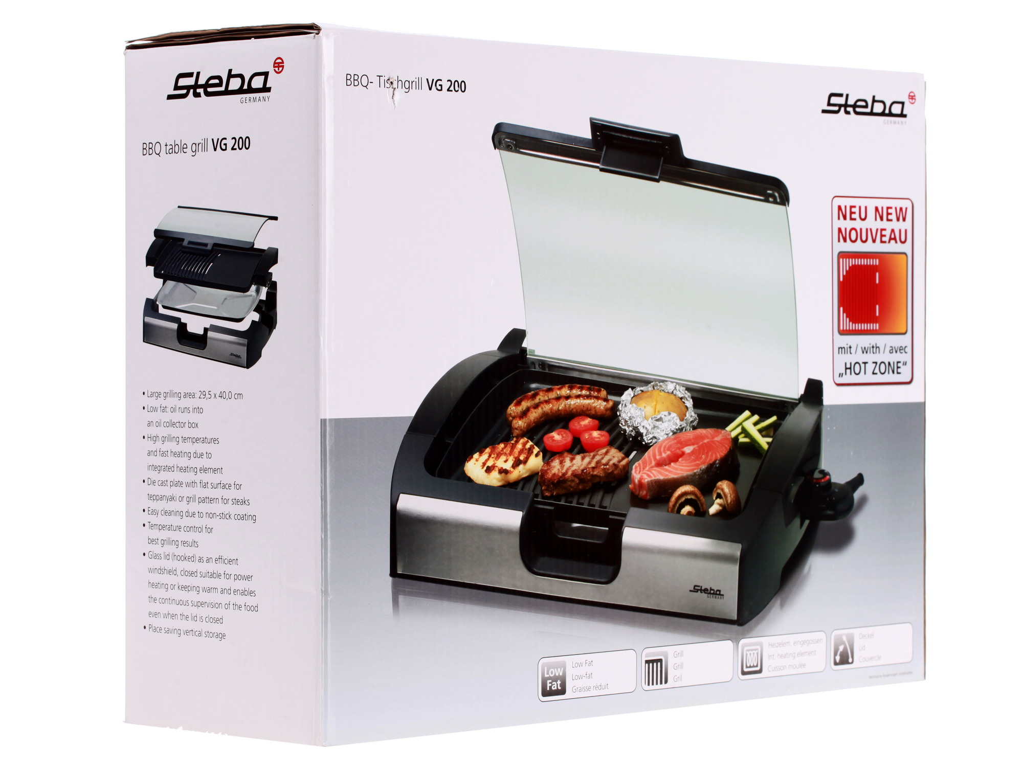 6673256 Гриль Steba VG 200 черный STDN-0064270 - Вид №8