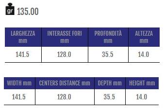 Cosma Ручка мебельная мостовая из замака  12233  - Вид №1