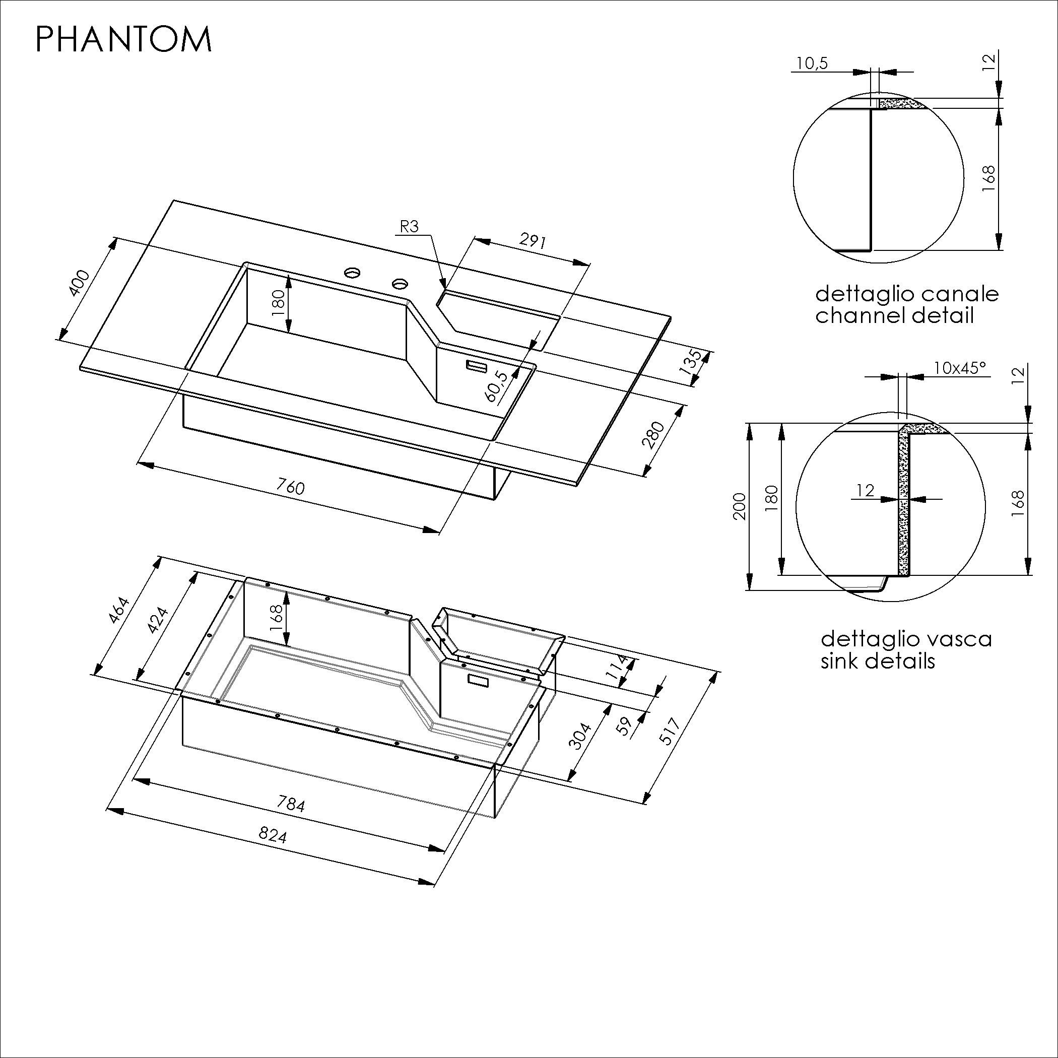 Раковина из нержавеющей стали с подходящим каналом Foster DIADE ARCH-00115732 - Вид №13