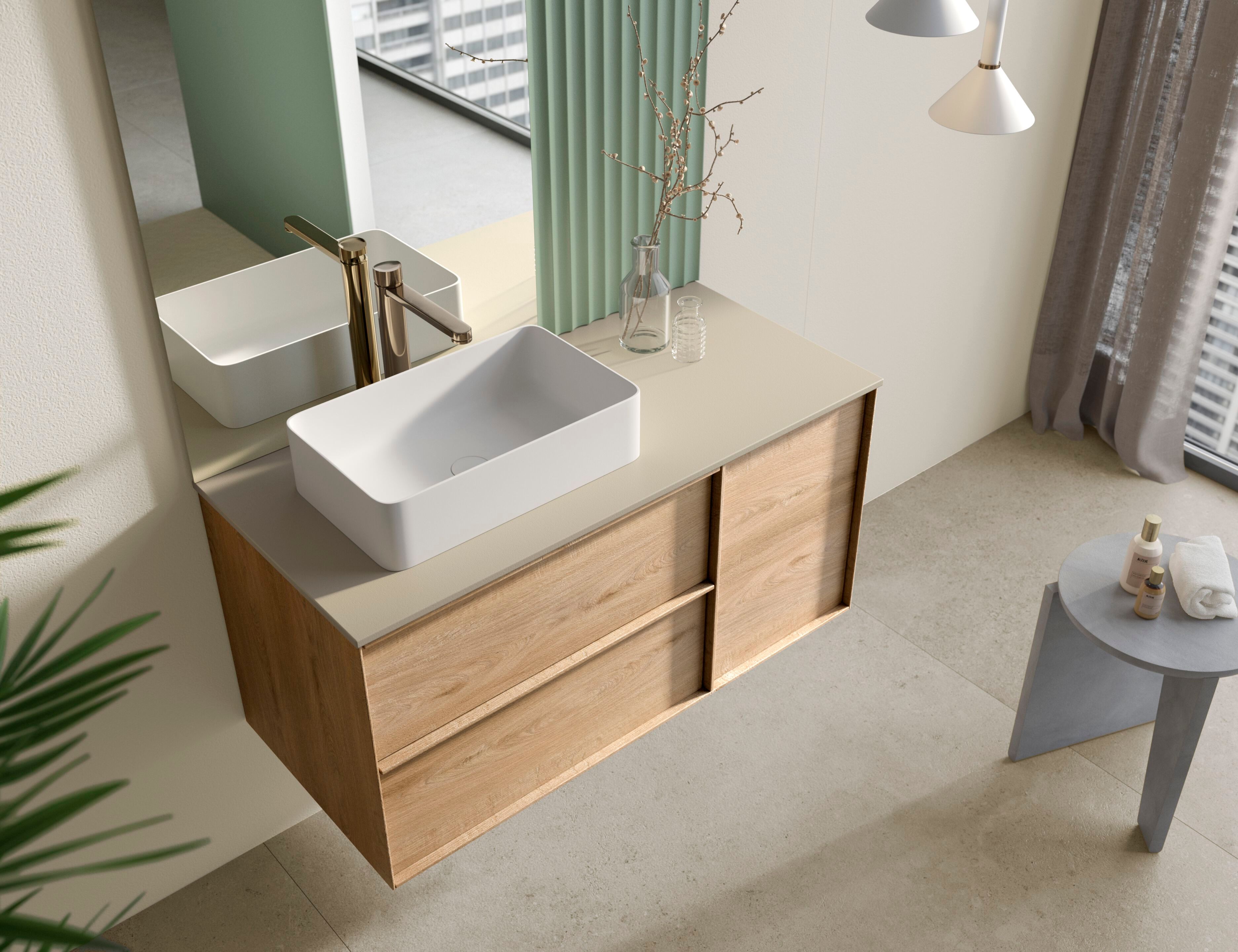 Прямоугольная столешница из твердой поверхности Acquabella Acquasolid ARCH-00030021 - Вид №2