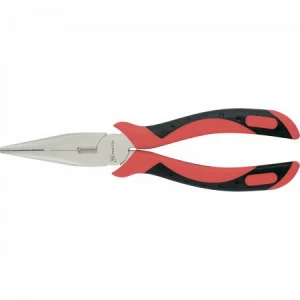 Длинногубцы прямые GRAND 160 мм никелированные двухкомпонентные рукоятки MATRIX