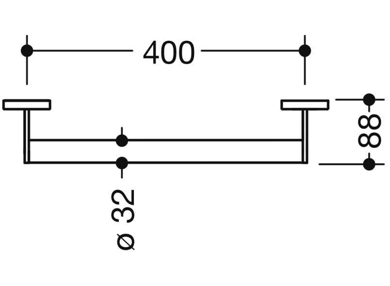 900.36.001XA ручка для захвата HEWI System 900 - Вид №1