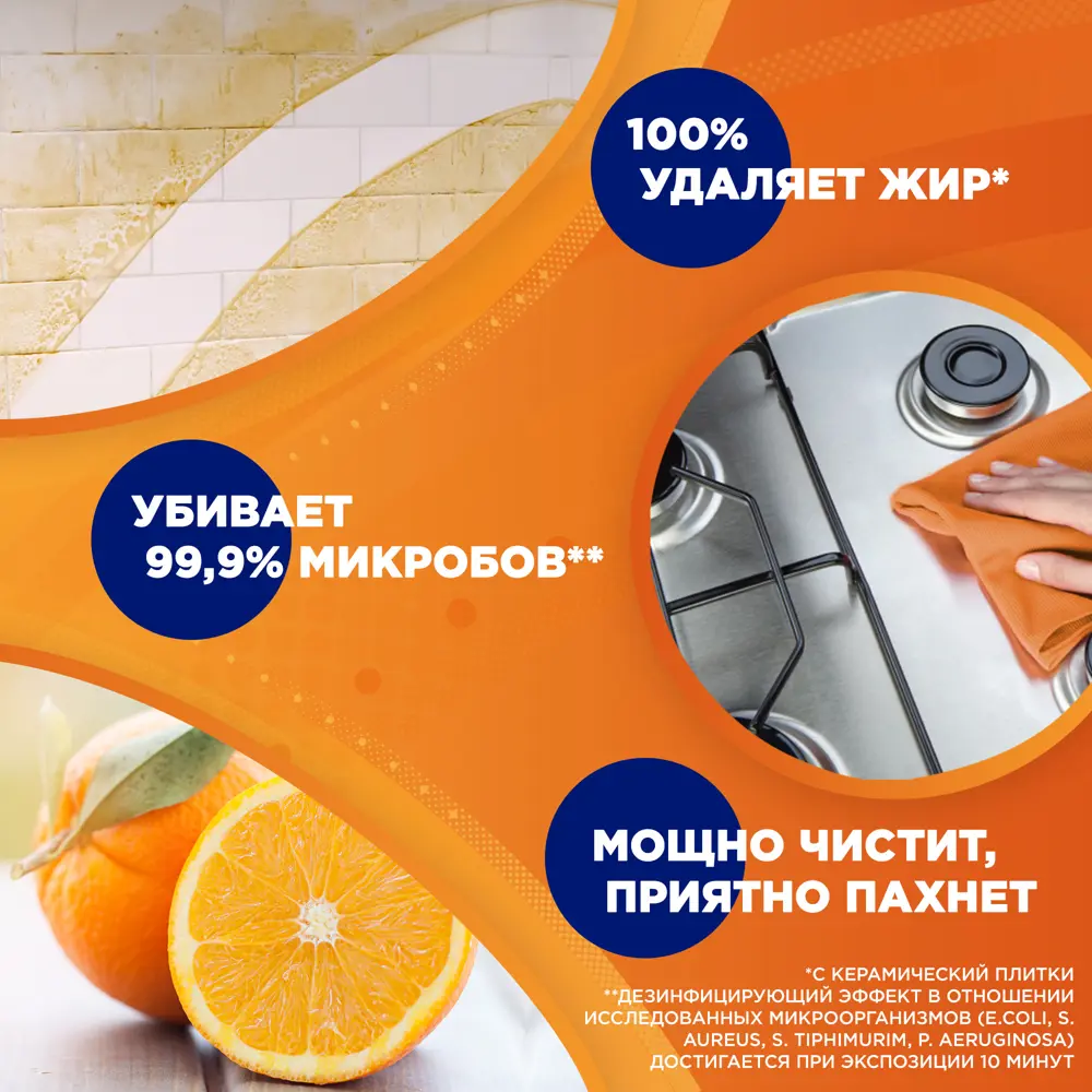 Средство для удаления жира Mr. Muscle «Энергия цитруса» 500 мл 82454599 STLM-2079365 MR.MUSCLE  - Вид №2