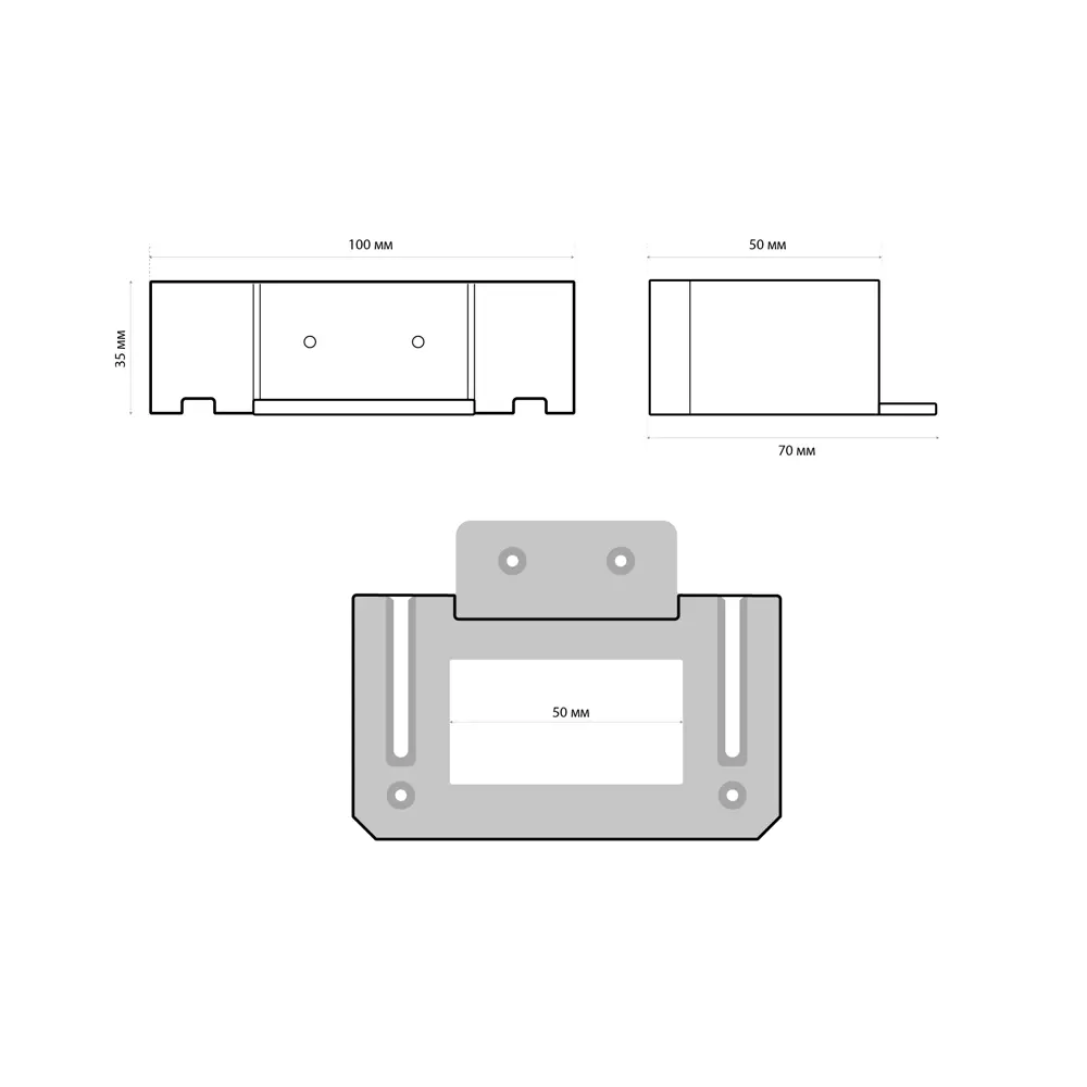 Крепление для перила ДПК прямой венге Santreyd STLM-2176964 - Вид №4