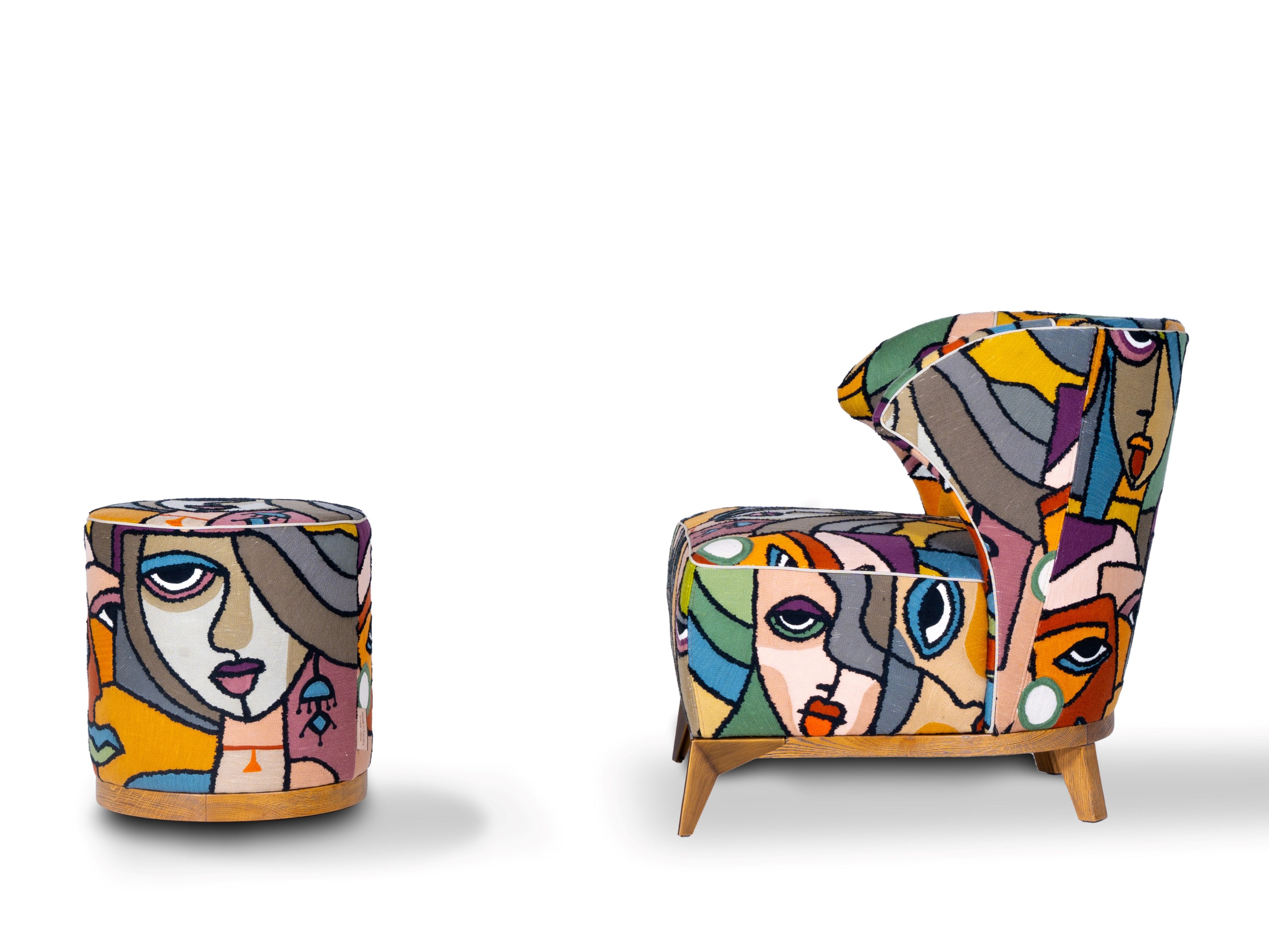 Тканевое кресло с подлокотниками Mantellassi 1926 Agostina ARCH-00022394 - Вид №9