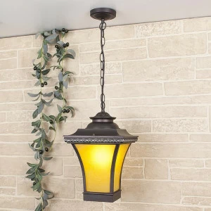 Уличный подвесной светильник Elektrostandard Libra H венге 4690389064760 ELEKTROSTANDARD LIBRA 273353 Желтый