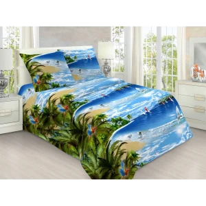 98258428 Комплект постельного белья Mercury Home Райский остров, 1.5 СП Бязь 2 наволочки 50x70 STLM-1053289