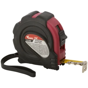 Рулетка Курс 17143 с прорезиненным корпусом, 3 м x 16 мм