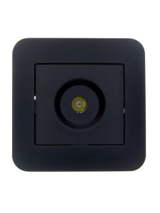 ASTI Розетка ТВ проходная чёрный бархат