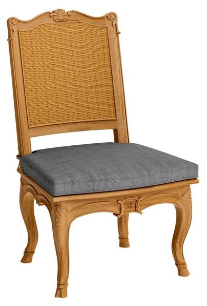 ASTELLO Садовый стул из тика Fleur de lys sun-id-1475862 - Вид №7