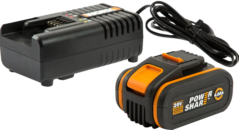 82342464 Зарядное устройство Worx 3604, батарея 20 В Li-ion 4 Ач STLM-0024930