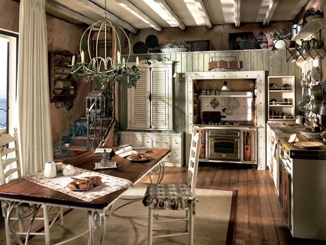 Встроенная кухня из массива дерева Marchi Cucine Country Chic ARCH-00152231