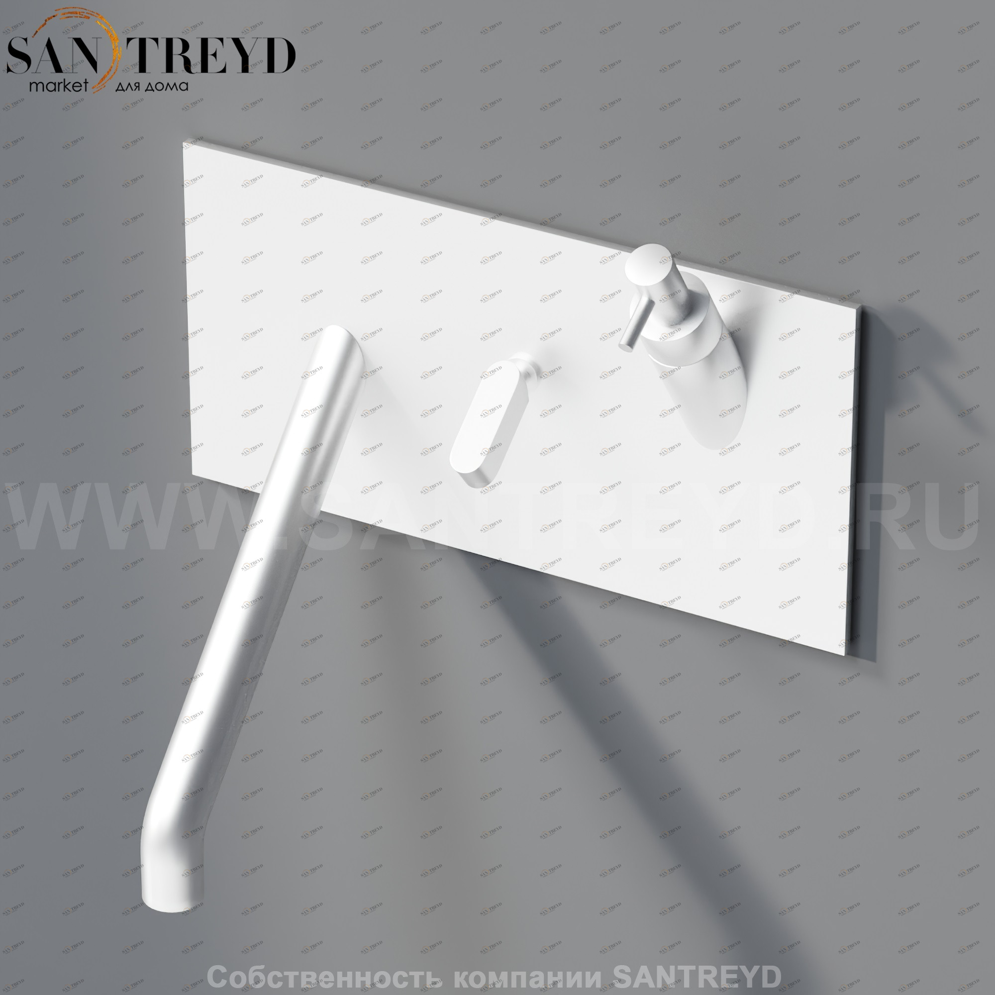 Встроенный смеситель с диспенсером для мыла ARUB0931CSP SQUARE  раковины хромированный матовый Agape