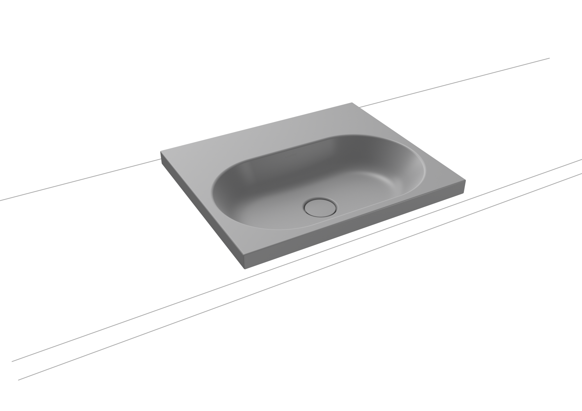Умывальник KALDEWEI Сталь эмалированная 3055 453 холодный серый 30 30553083453 