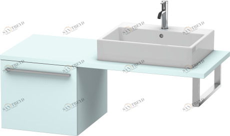 XL543200909 X-Large Шкафчик для консоли Светло-голубой матовый декор Duravit