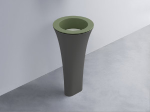 AMLA45-AG+AMPILT-PM+AMCOLT-CM Раковина Amedeo Tondo отдельностоящая cielo Enjoy + Amedeo