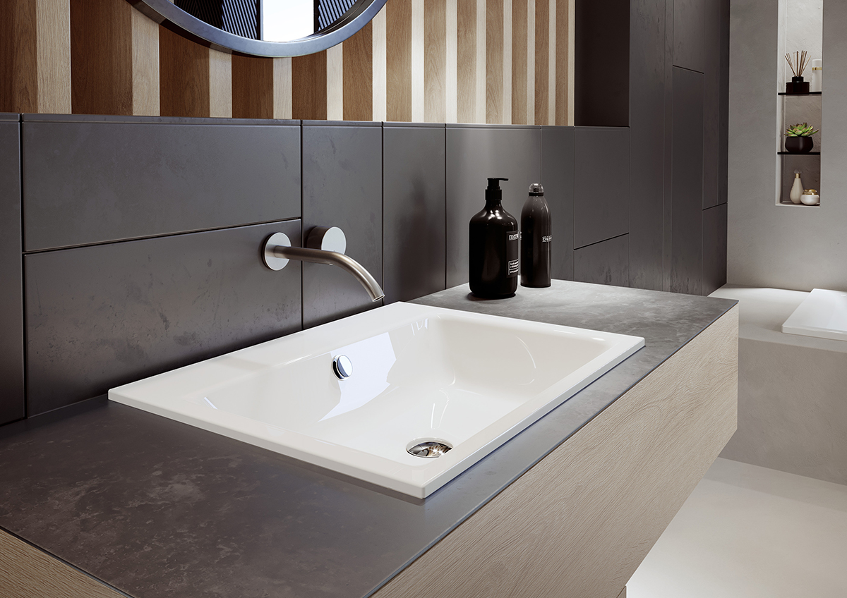 Умывальник KALDEWEI Сталь эмалированная 3151 258 альпийский белый матовый 31513319258 - Вид №7