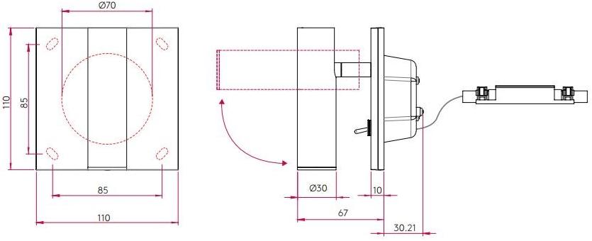 Astro Lighting Регулируемый настенный светильник из алюминия Enna sun-id-1433429 - Вид №8