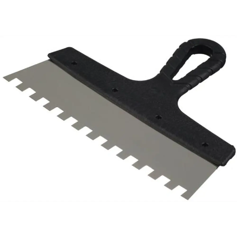 Шпатель зубчатый Jettools 250 мм нержавеющая сталь зуб 10x10 мм STLM-2198481