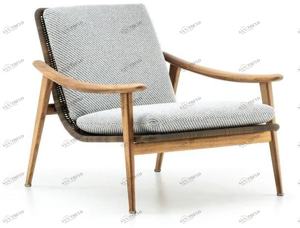 Minotti Садовое кресло из тика с подлокотниками Fynn outdoor sun-id-1456154