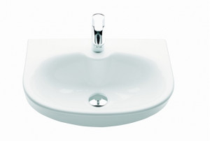 1266501101 Подвесная раковина настенная круглая IDO Glow