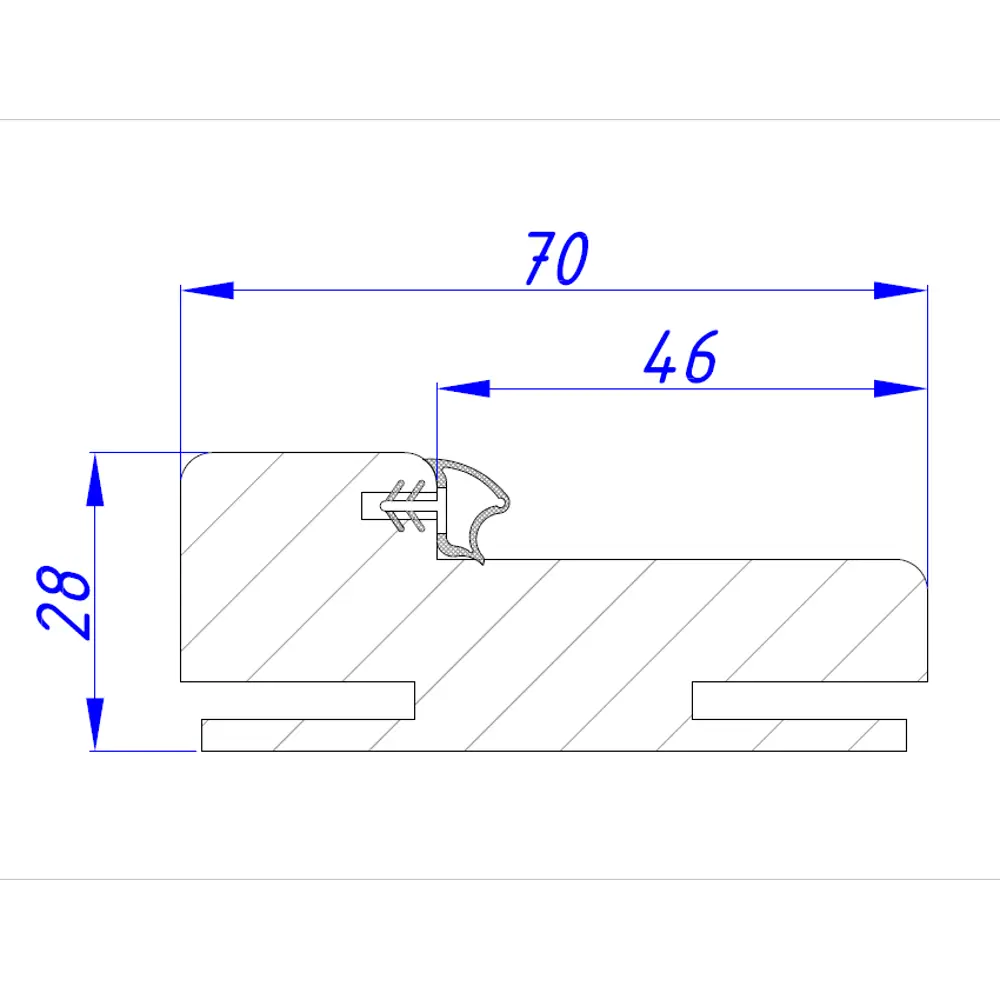 МАРИО РИОЛИ Дверная коробка Нобиле антрацит для одностворчатых дверей 84491284 STLM-0050550 - Вид №3