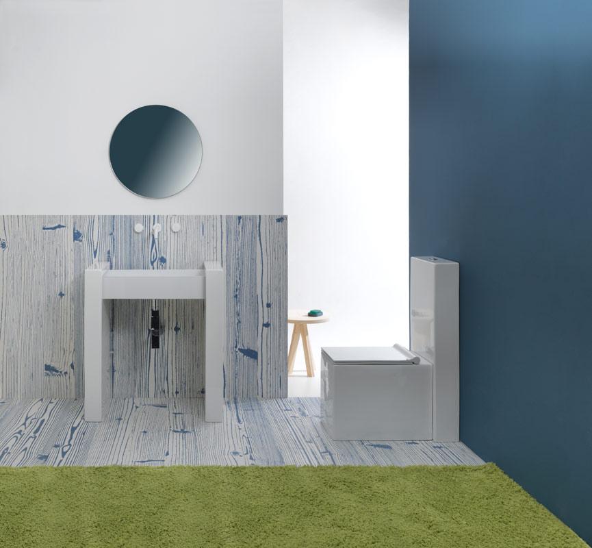 BXLACOL80BWLC2 Напольная раковина стоящая GSG CERAMIC BOX - Вид №3