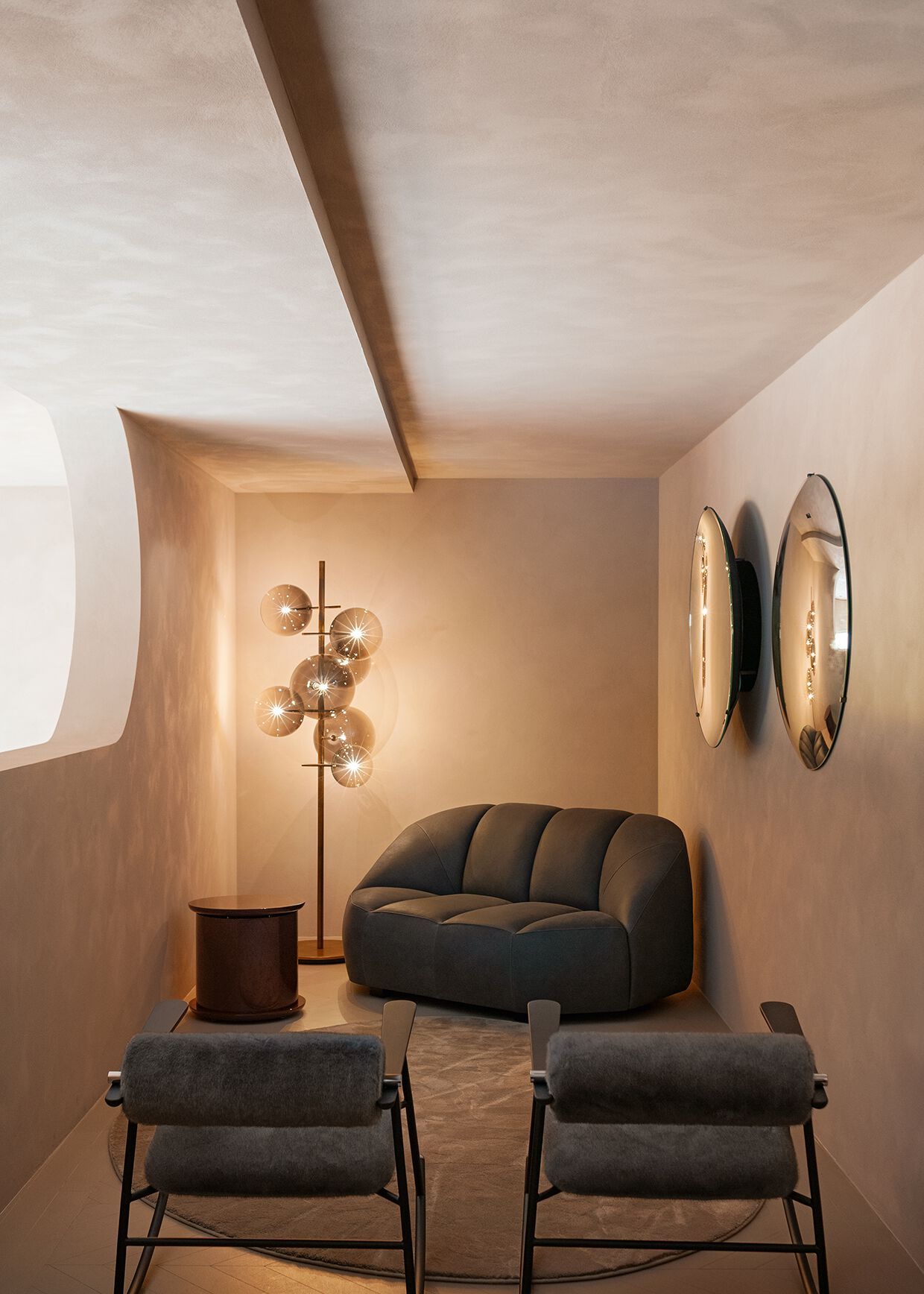 Выдувной Кристалл светодиодный торшер Gallotti&Radice пузыри ARCH-00077569 - Вид №15