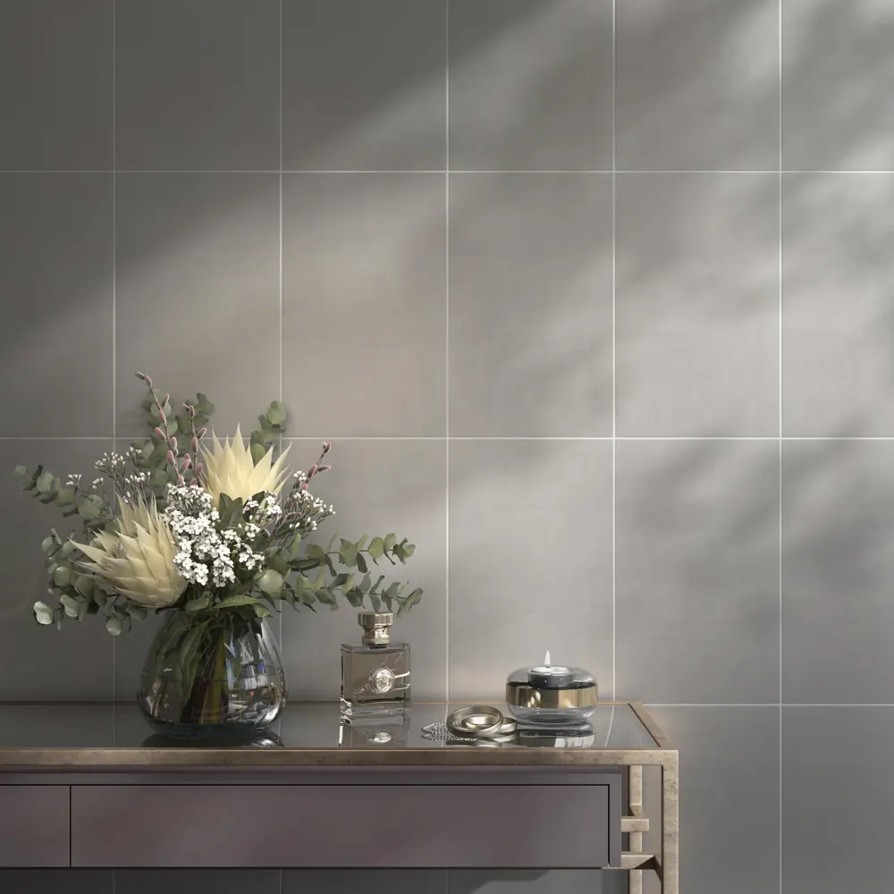 Плитка настенная Kerama Marazzi Лекко 6443 25x40 см 1.1 м² матовая цвет тёмно-серый STLM-2192585