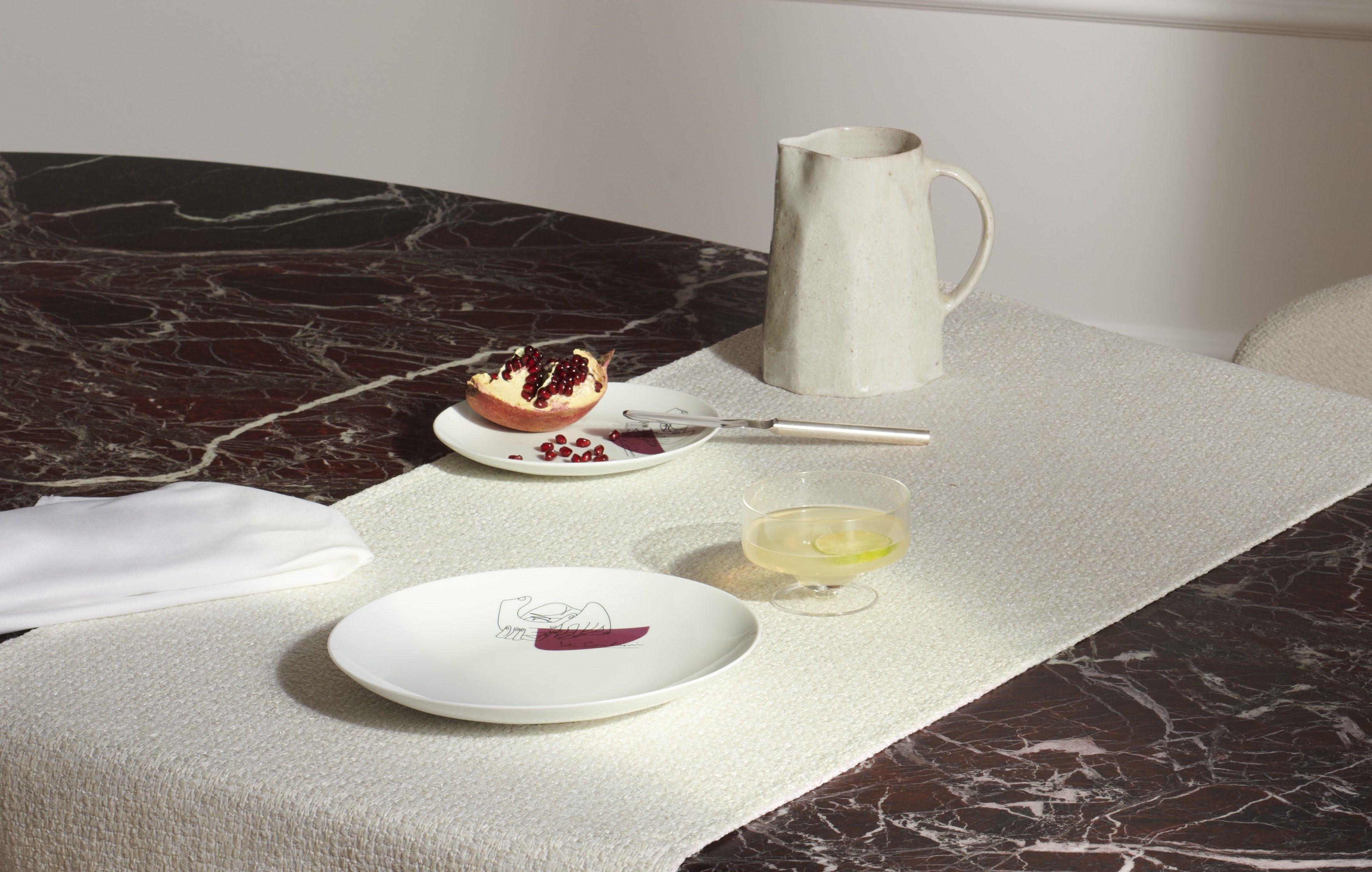 Набор фарфоровых кофейных чашек с блюдцем CASSINA Gnr Service Prunier ARCH-00009042 - Вид №8