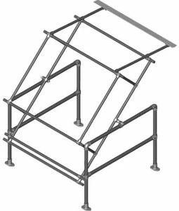 ArtSteel Подъемно-поворотная дверь из горячеоцинкованной или окрашенной в желтый цвет стали Palletgate Sgpgtyagv