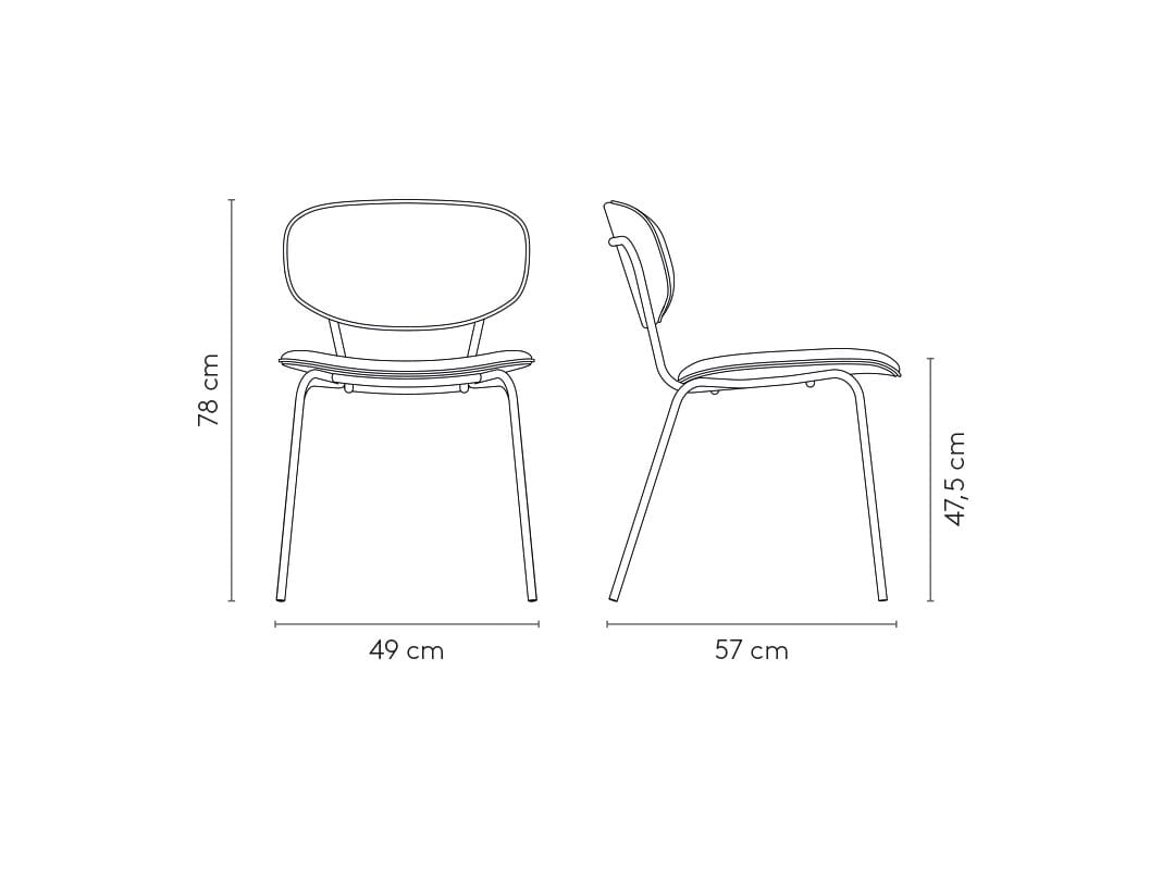 Мягкий стул из ткани MOBLIBERICA Silueta ARCH-00106934 - Вид №6