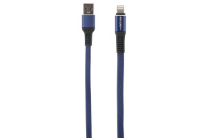 17263764 Дата-кабель Flat USB - Lightning, синий УТ000015527 Red Line