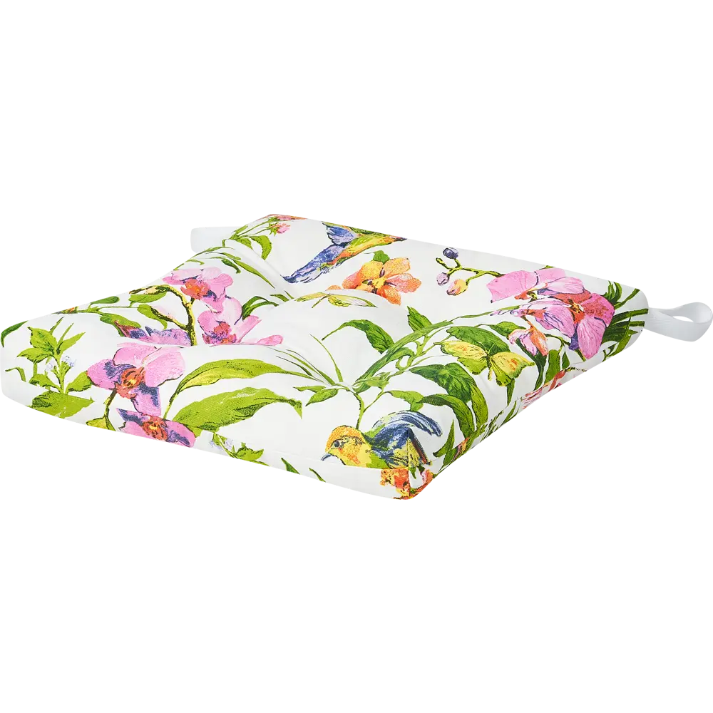 Подушка для стула Altali Колибри 40x40 см хлопок мультиколор STLM-2089764 - Вид №1