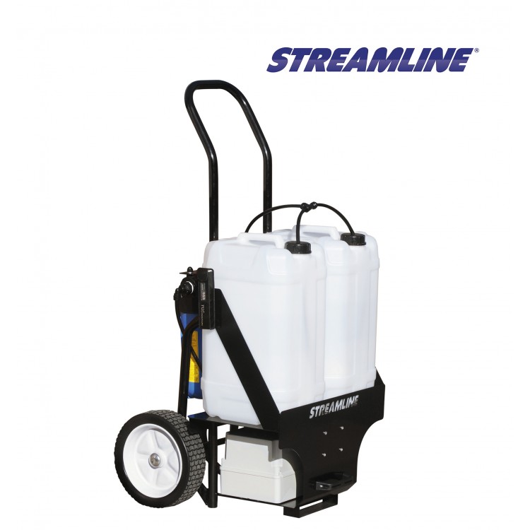 SF-TR50-072 STREAMLINE Мобильная система для мойки фасадов окон и витрин STREAMLINE-Streamflo- SF-TR50-072 баки 50 литров 