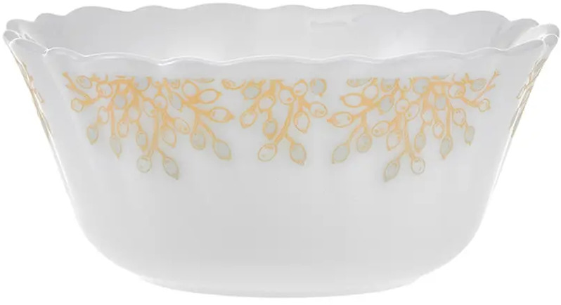 91588729 Набор салатников 6 шт Royal Garden Gold Flowers 11.10x4.90x11.10 см стеклокерамика цвет белый STLM-0873616