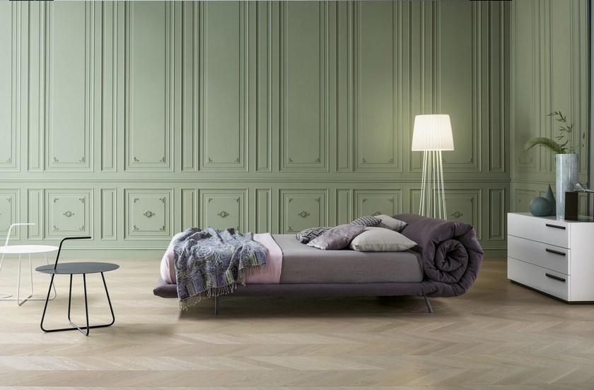 Bonaldo Двуспальная кровать с обивкой и съемным чехлом из ткани sun-id-1425649 - Вид №1