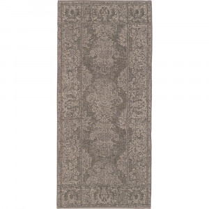 LEI_37_89_150 Скатерть-дорожка, 47/150 серый 100% лен жаккард LEITNER