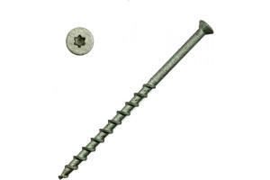 19704724 Шуруп для пенобетона GS 08160 8x160 мм, потайная головка, TORX, белый цинк, 50 шт. 610816 Rusconnect