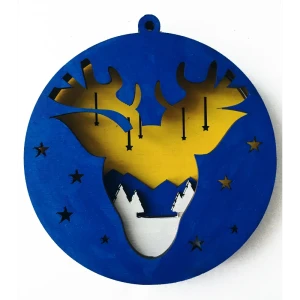 Набор для творчества Елочная игрушка Олень 10x10 см дерево