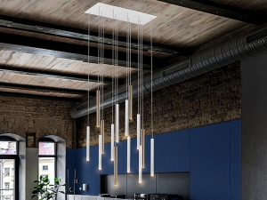 098240 Подвесной светильник 14L золотой/белый большой DIM Schuller Varas