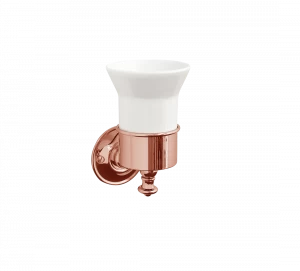 Gentry Home Настенный керамический подстаканник Kent Розовое золото GH100598