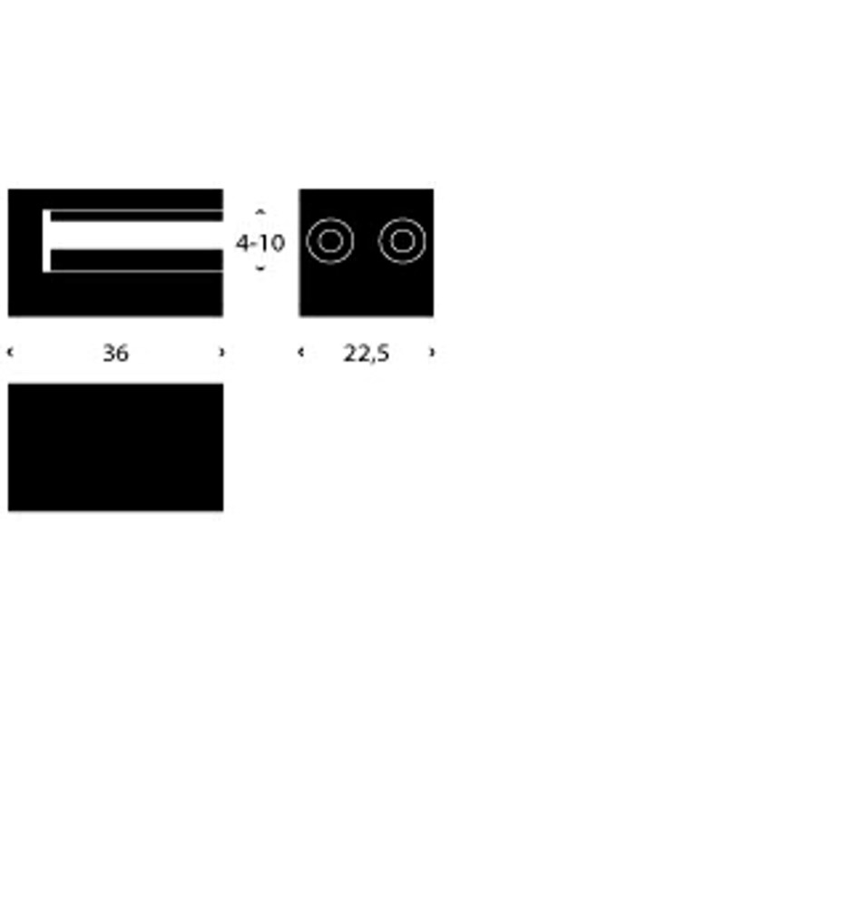 FROST Держатель для полок 3 » 2 шт. белый Нержавеющая сталь Белый Q300303676  - Вид №1