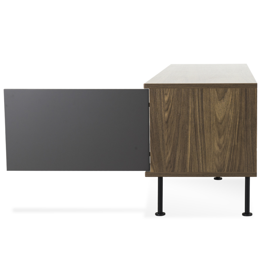 Тумба под ТВ Tenzo Daxx, меламин/металл, 52х163х43 см, серо-коричневая 7162334 - Вид №5