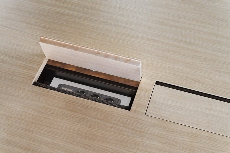 Прямоугольный стол для совещаний из алюминия и дерева Brunner FINA ARCH-00103377 - Вид №4