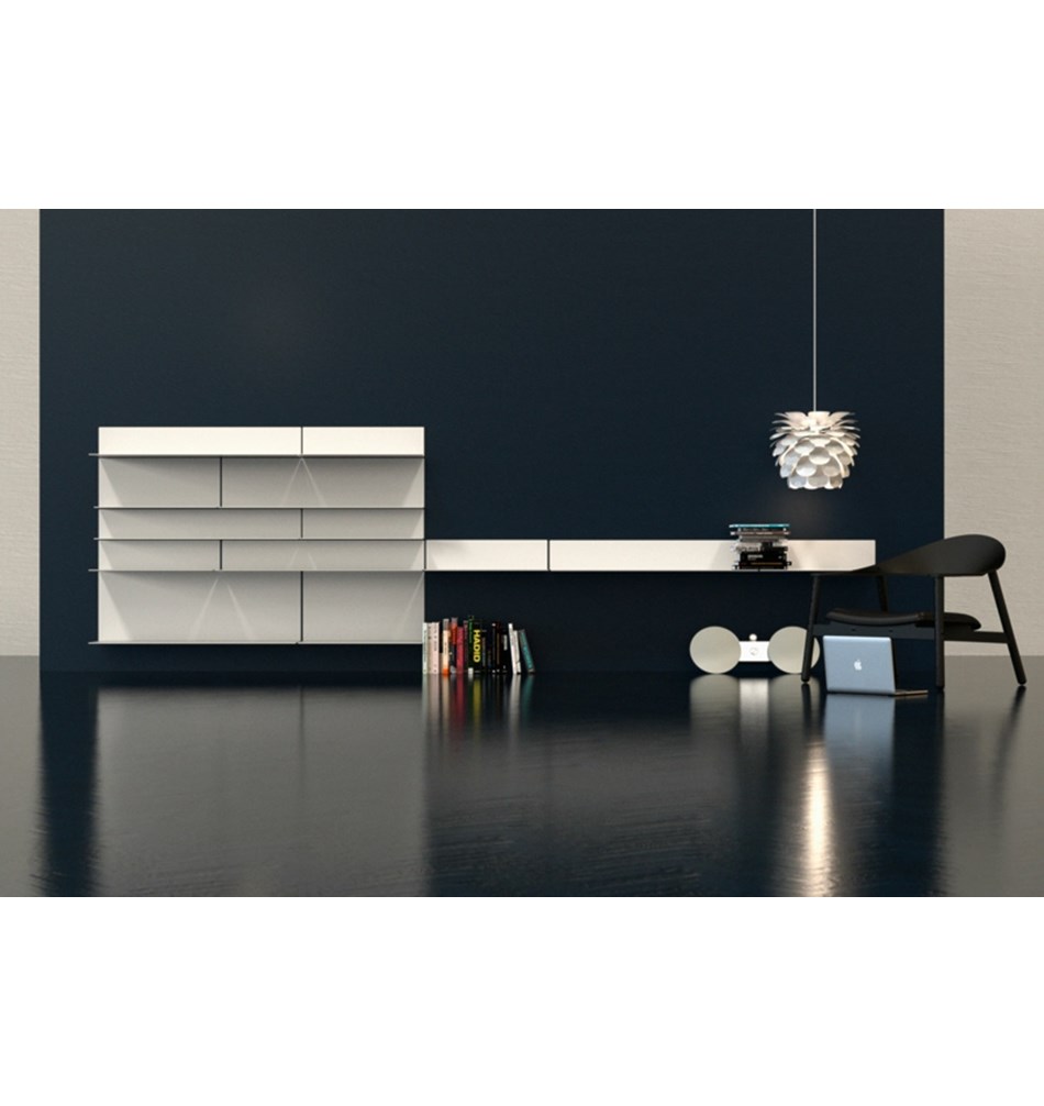 FROST Полка 4025 25x15x60cm » белая Алюминий Белый U4025-W  - Вид №5